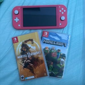 nintendo switch w two games